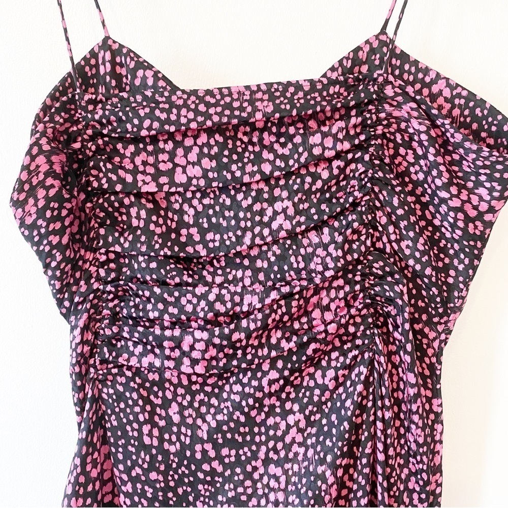 ALESSANDRA RICH Silk Asymmetrical Ruffle Evening Formal Dress - Picture 14 of 14